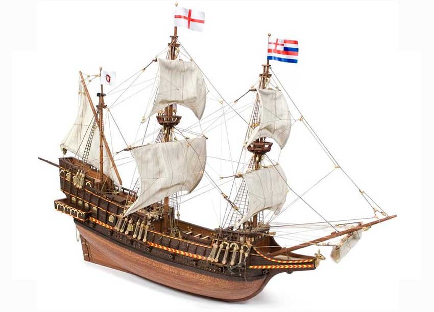 Maqueta del Golden Hind