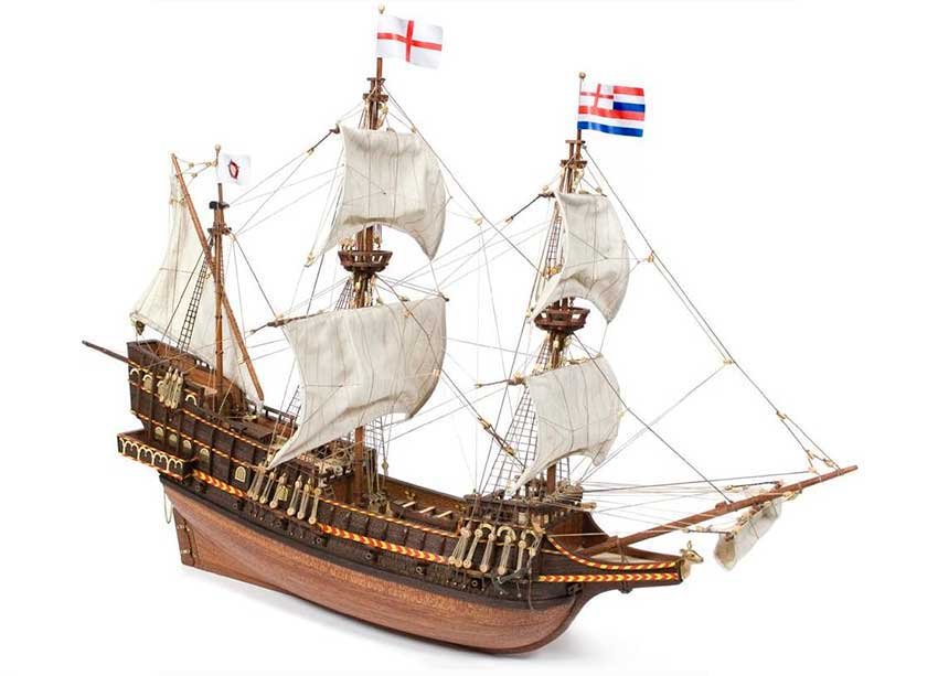 Maqueta del Golden Hind